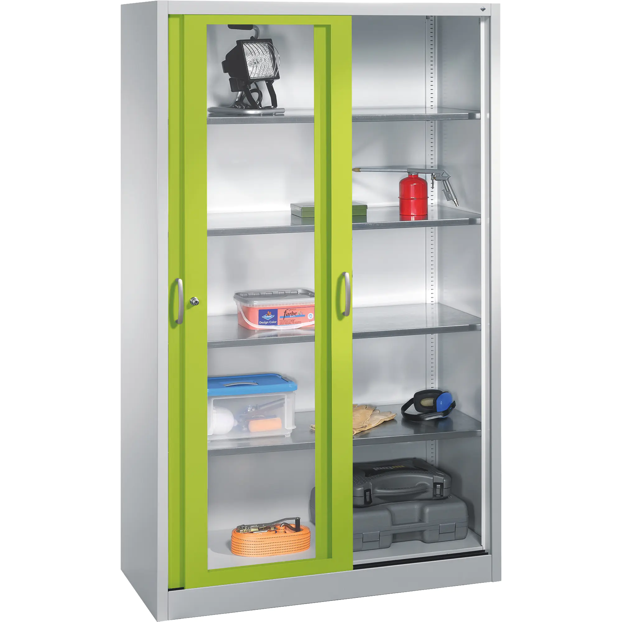 C+P Werkzeugschrank 1950x1200x500mm lgr/cgn aus der Kategorie Schränke