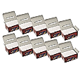Kreide weiß,  10x72 Stück, (10 halbe Gros), konvex,