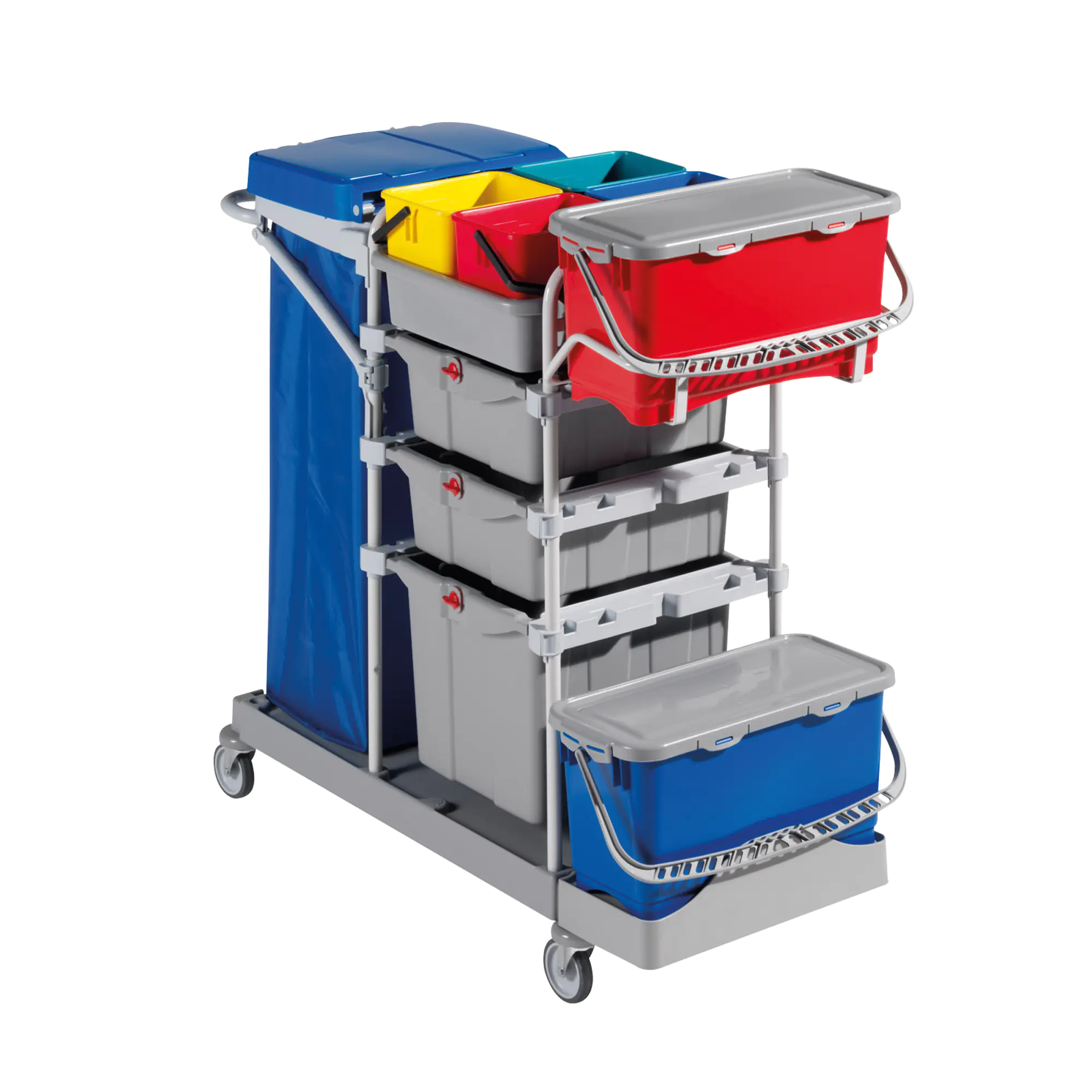 Filmop Reinigungswagen MorganSecurity 2xTopDown 4x6l aus der Kategorie Reinigung