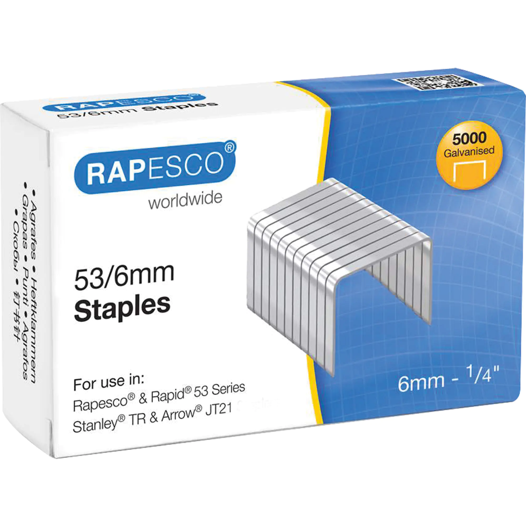 Rapesco Heftklammern 0 53/6mm verzinkt aus der Kategorie Klammern