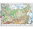 Wandkarte Nordasien,  phys.(Vorderseite), polit.(Rückseite), 202x148cm aus der Kategorie Wandkarten Asien