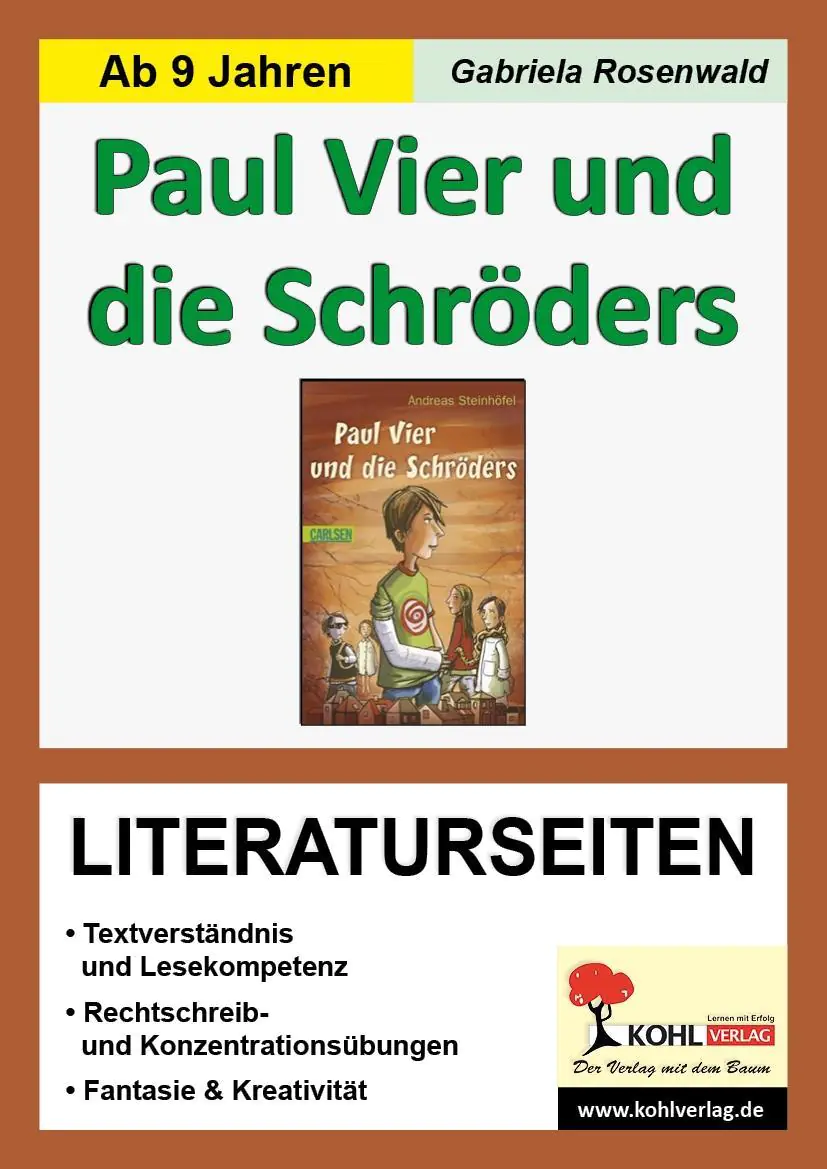 Literaturseiten zu ´Paul Vier und die Schröders´ aus der Kategorie Deutsch