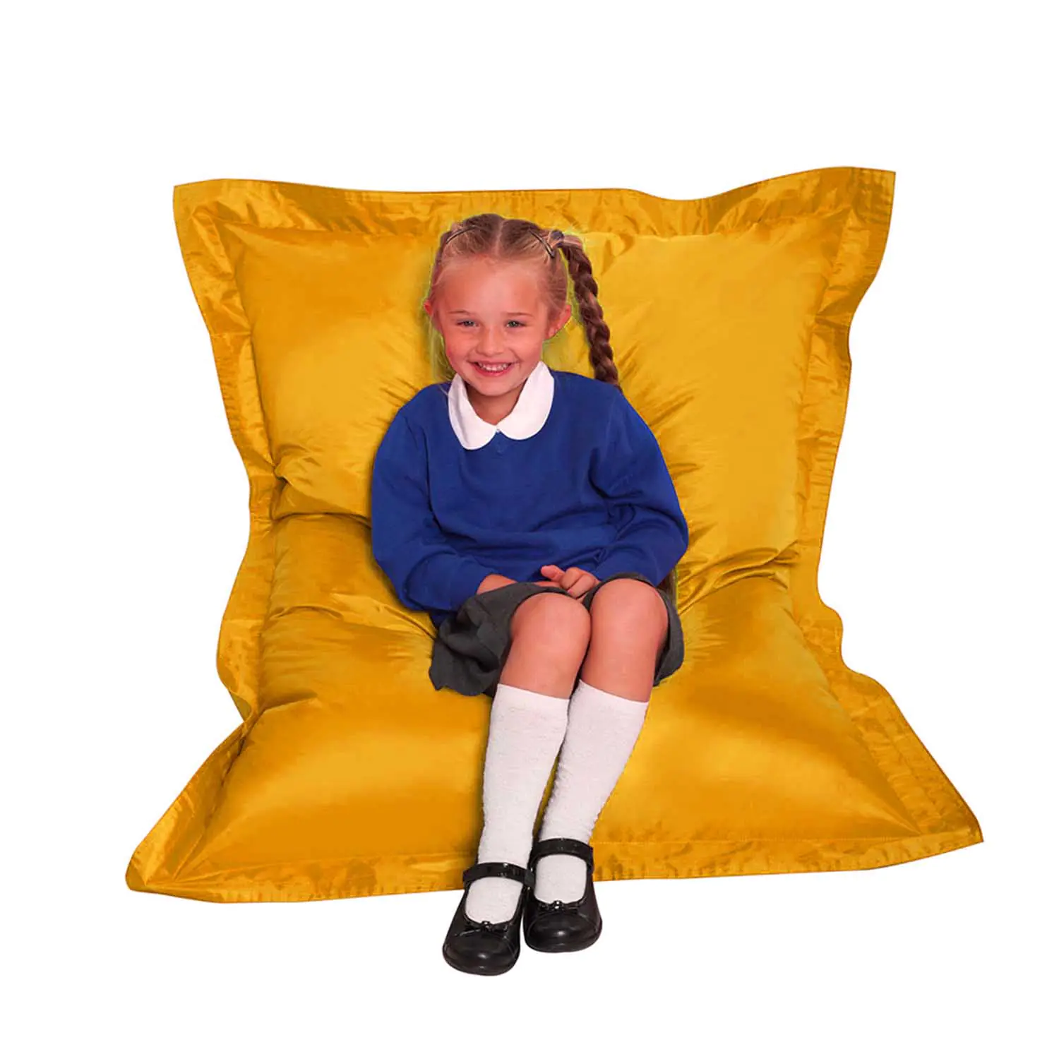 Sitzsack Gelb B/T 100 x 125 cm, Stoff ist feuerhemmend und wasserabweisend aus der Kategorie Polsterelemente