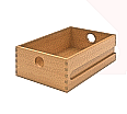 Massivholzkasten, 12 cm hoch, 25x36 cm (B/T), aus Buchenholz (massiv)