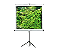 Stativ-Leinwand 200x200 cm (111") Tuch: mattweiß 