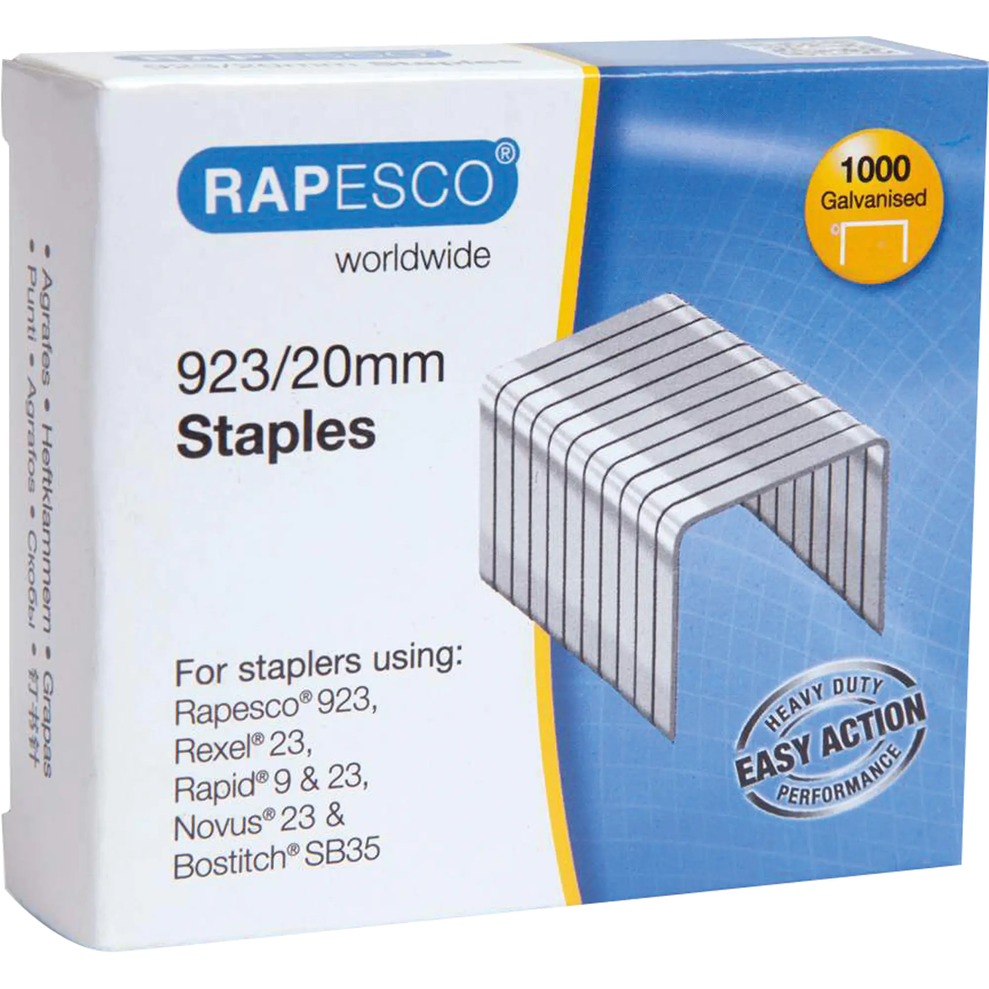 Rapesco Heftklammern 923/20mm verzinkt aus der Kategorie Klammern