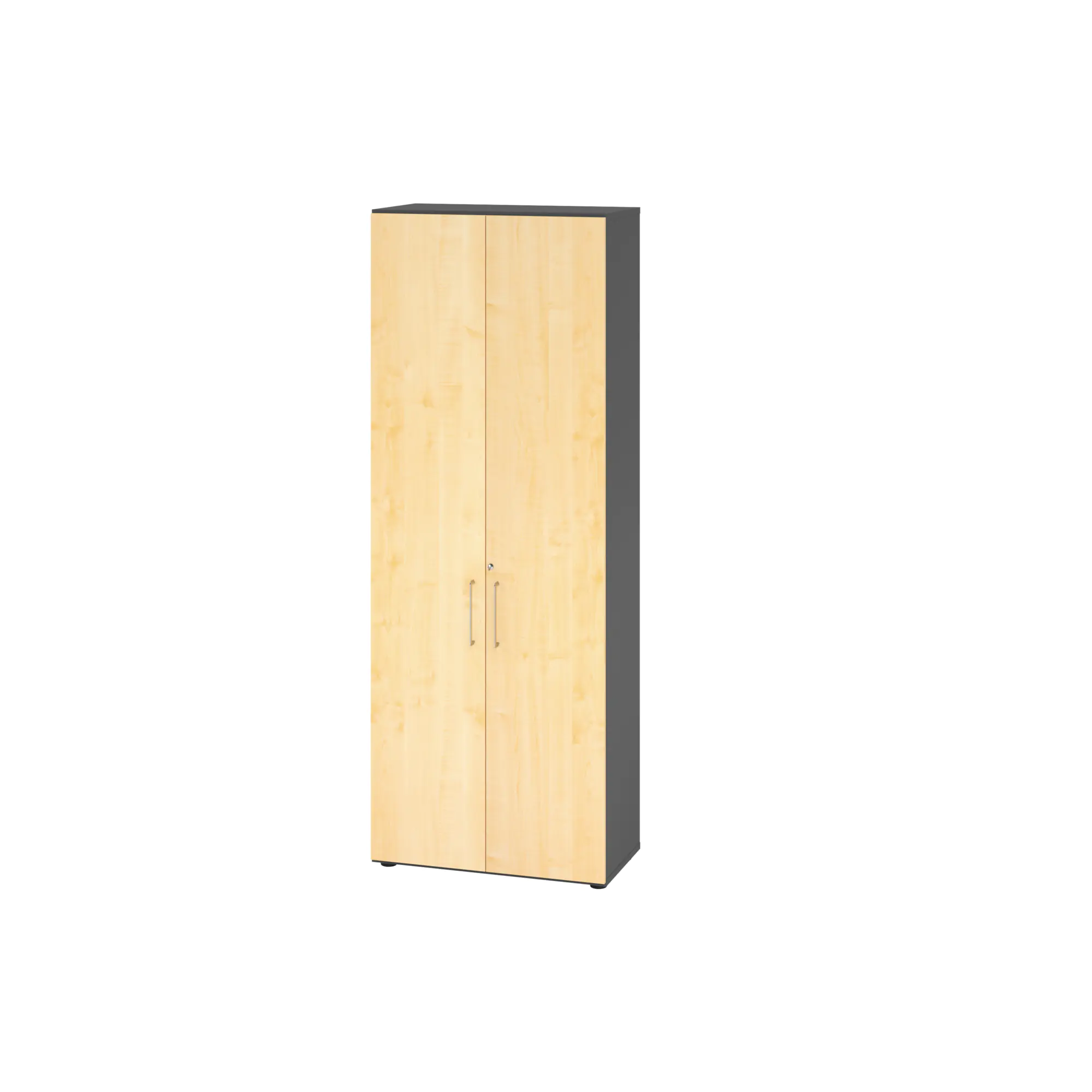 Hammerbacher Regal 6OH Türen gp/Ahorn aus der Kategorie Möbel & Ausstattung