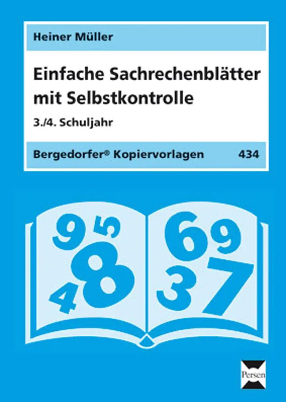 Einfache Sachrechenblätter mit Selbstkontrolle. 3./4. Schuljahr aus der Kategorie Mathematik
