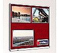 Textiltafel 100x100 cm, mit durchgehender Ablage,