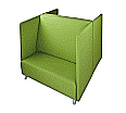 Akustik Sofa, 2- bis 3-Sitzer, Höhe 132, 146x77 cm (B/T), 2er Set, aus der Kategorie Akustik-Polstermöbel