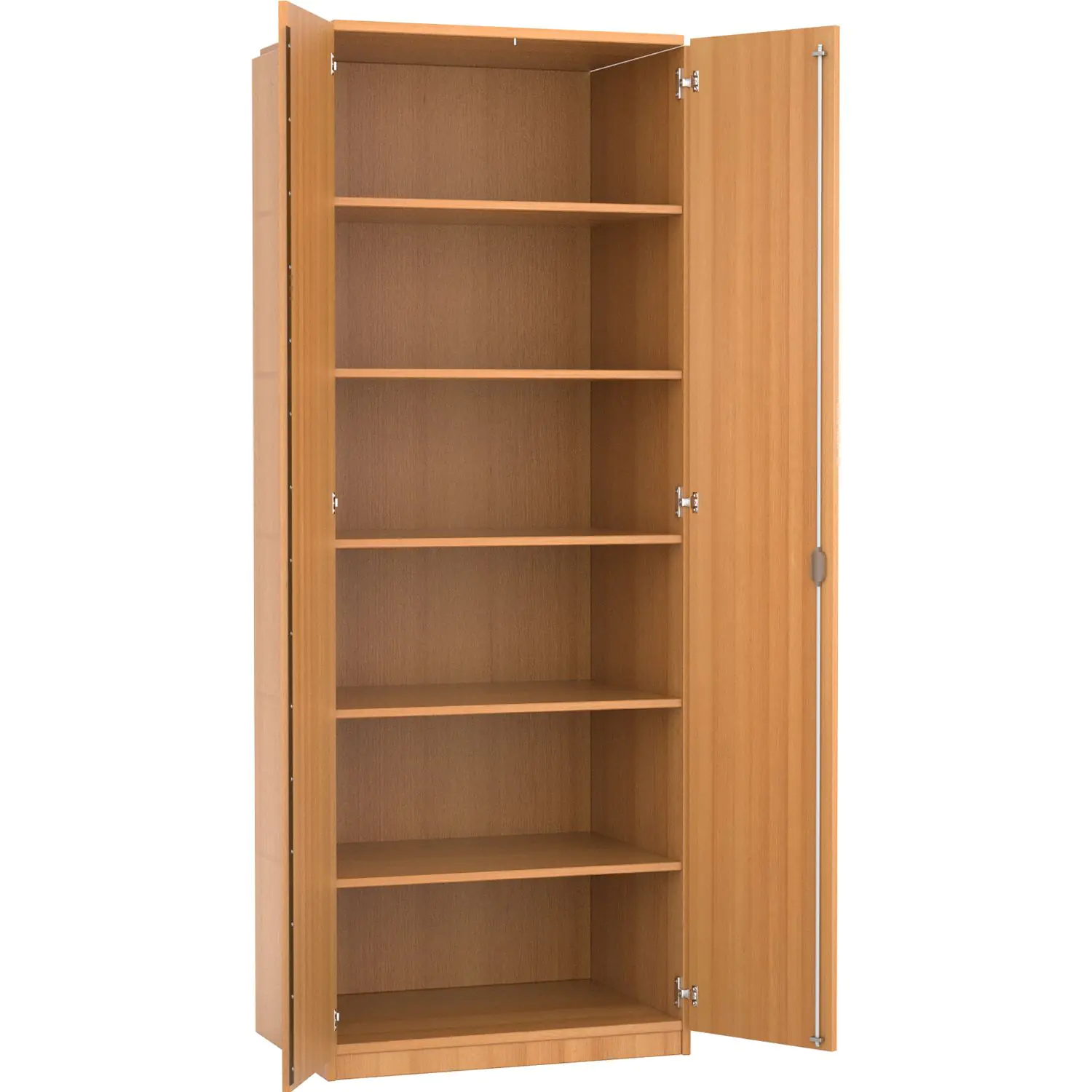 Schrank, 226 cm hoch,  80x40 cm (B/T), 2 Dreh-Türen, 5 Böden, 6OH aus der Kategorie Alle Produkte