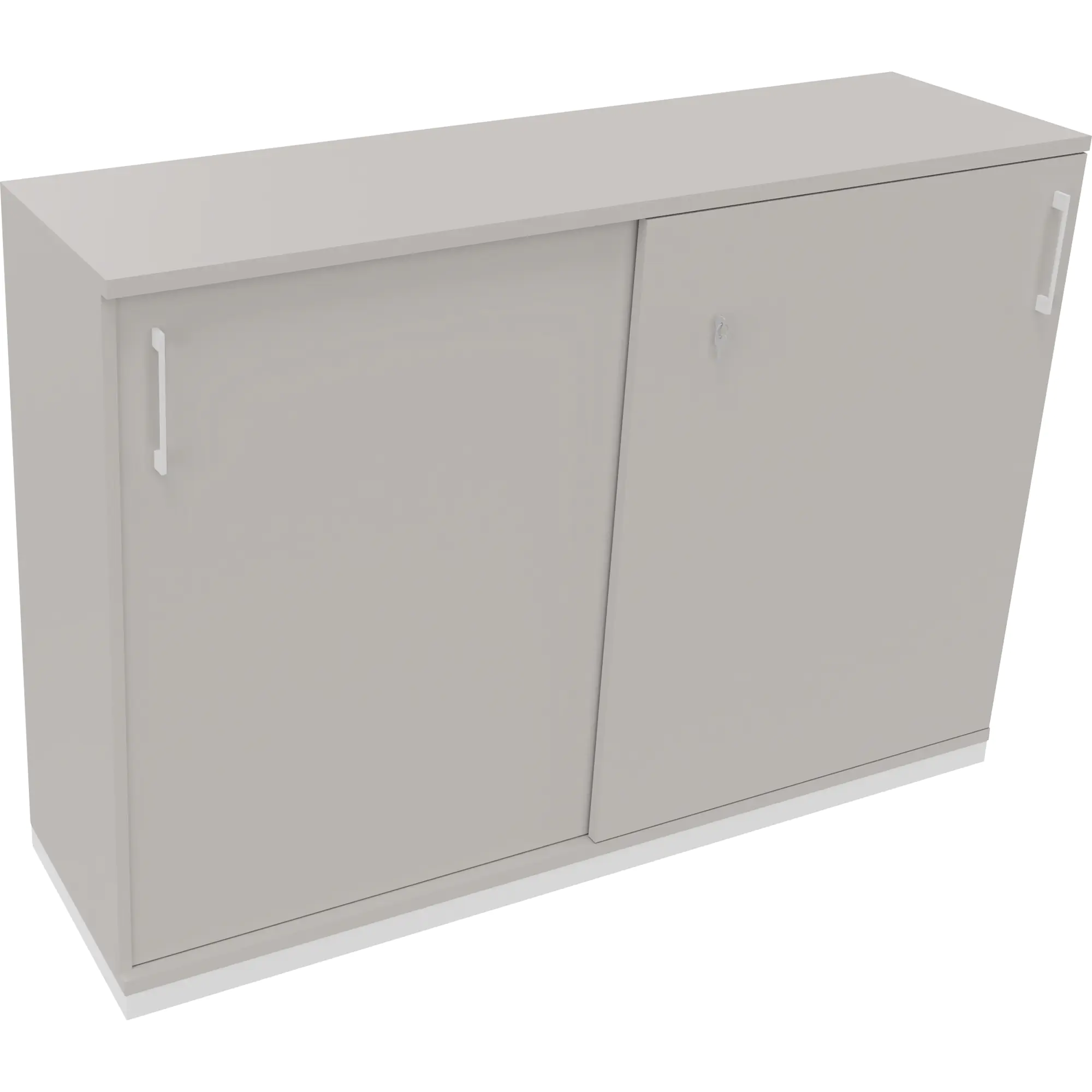 Schiebetüren-Schrank 3OH B1600xT442xH1133mm ws aus der Kategorie Aufbewahrungsmöbel