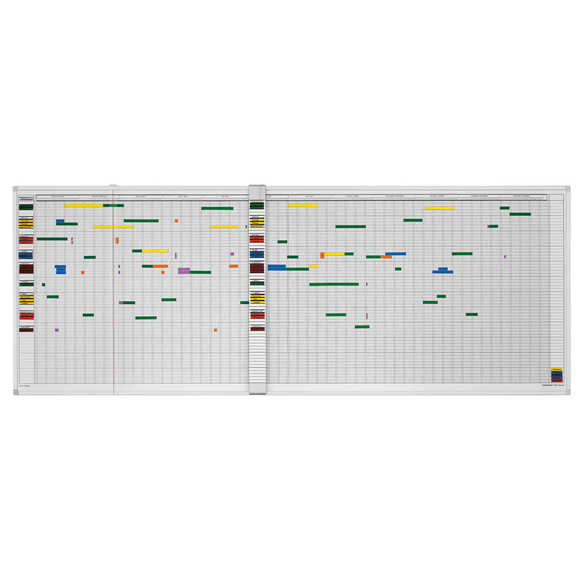magnetoplan Personalplaner 7- undatiert T/W 60Mitarbeiter aus der Kategorie Plantafeln