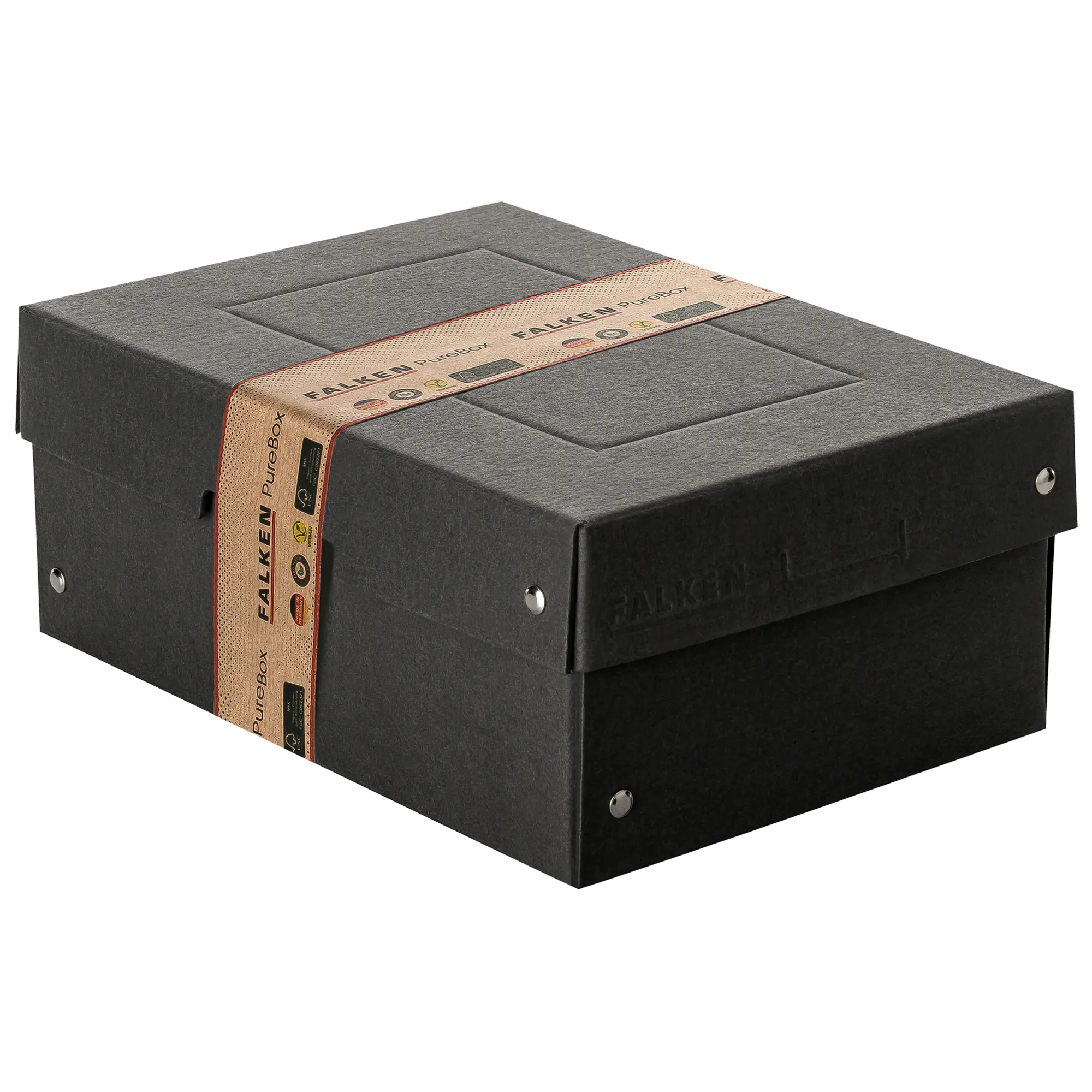Falken Aufbewahrungsbox PURE Box Black A5 100mm sw aus der Kategorie Ordner & Ablage