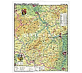 Wandkarte Rheinland-Pfalz/Saarland, physisch, 120x160 cm,