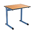Einerschülertisch, 70x55 cm (B/T), Platte: Melamin, PU-Kante, Höhe wählbar, aus der Kategorie Modell T Einertisch