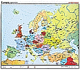 Wandkarte Europa, politisch, 202x185 cm, aus der Kategorie Lehr- & Lernmittel