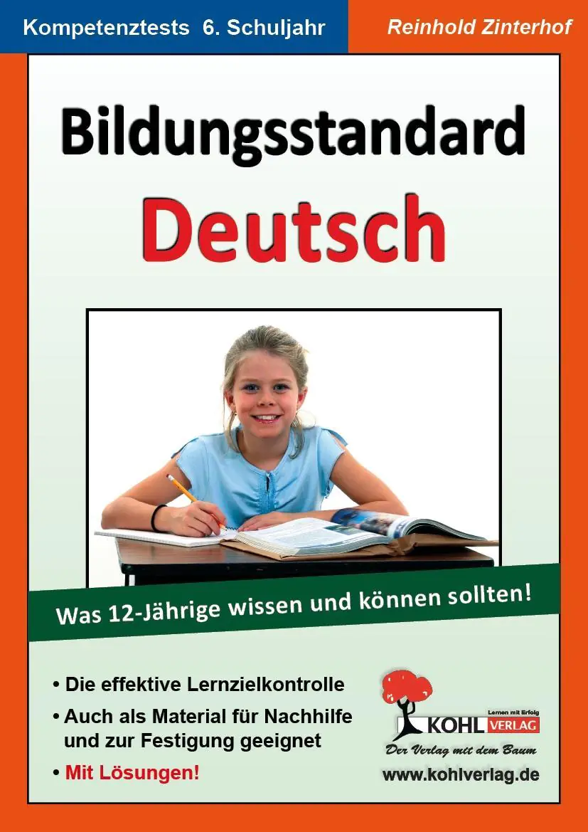 Bildungsstandard Deutsch / Was 12-Jährige wissen und können sollten! aus der Kategorie Deutsch