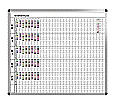 Klassen-Plantafel, 10 Stunden Mo-Fr, für 30 Klassen, 103x137 cm,