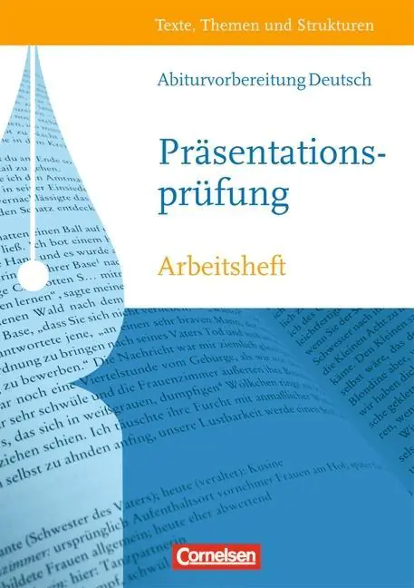 Texte, Themen und Strukturen. Abiturvorbereitung Präsentationsprüfung aus der Kategorie Deutsch