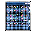 Personal-Raum-Plan,  8 Stunden, 43 Spalten, 103x97 cm, aus der Kategorie Personal- Raum- Tafeln 8h
