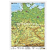 Wandkarte Deutschland, physisch, 120x160 cm,