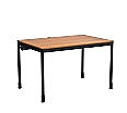 EDV-Tisch, 120x80 cm (B/T), 72 cm hoch, offener Blechkabelkanal, aus der Kategorie EDV-Tische