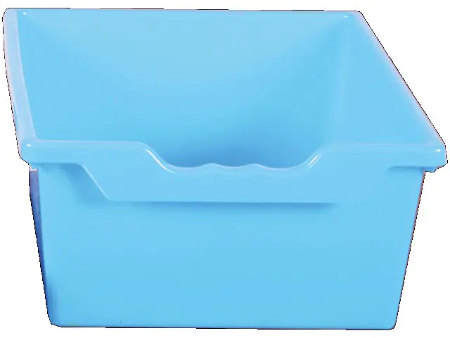 Set aus 2xErgo Tray Box L mit Montageschienen, Hellblau, aus schwer entflammbarem Kunststoff aus der Kategorie Schränke Zubehör