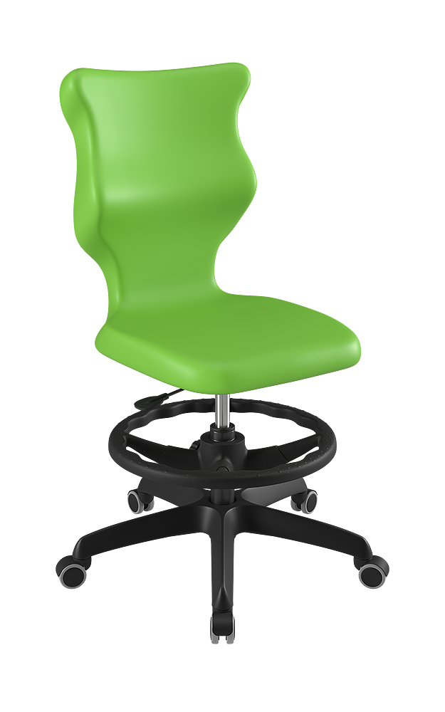 Drehstuhl mit hoher Rückenlehne, höhenverstellbar mit Gasfeder, ergonomische Kunststoffschale aus der Kategorie Bürodrehstühle