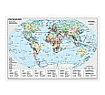 Wandkarte Staaten der Erde, politisch, 160x120 cm,