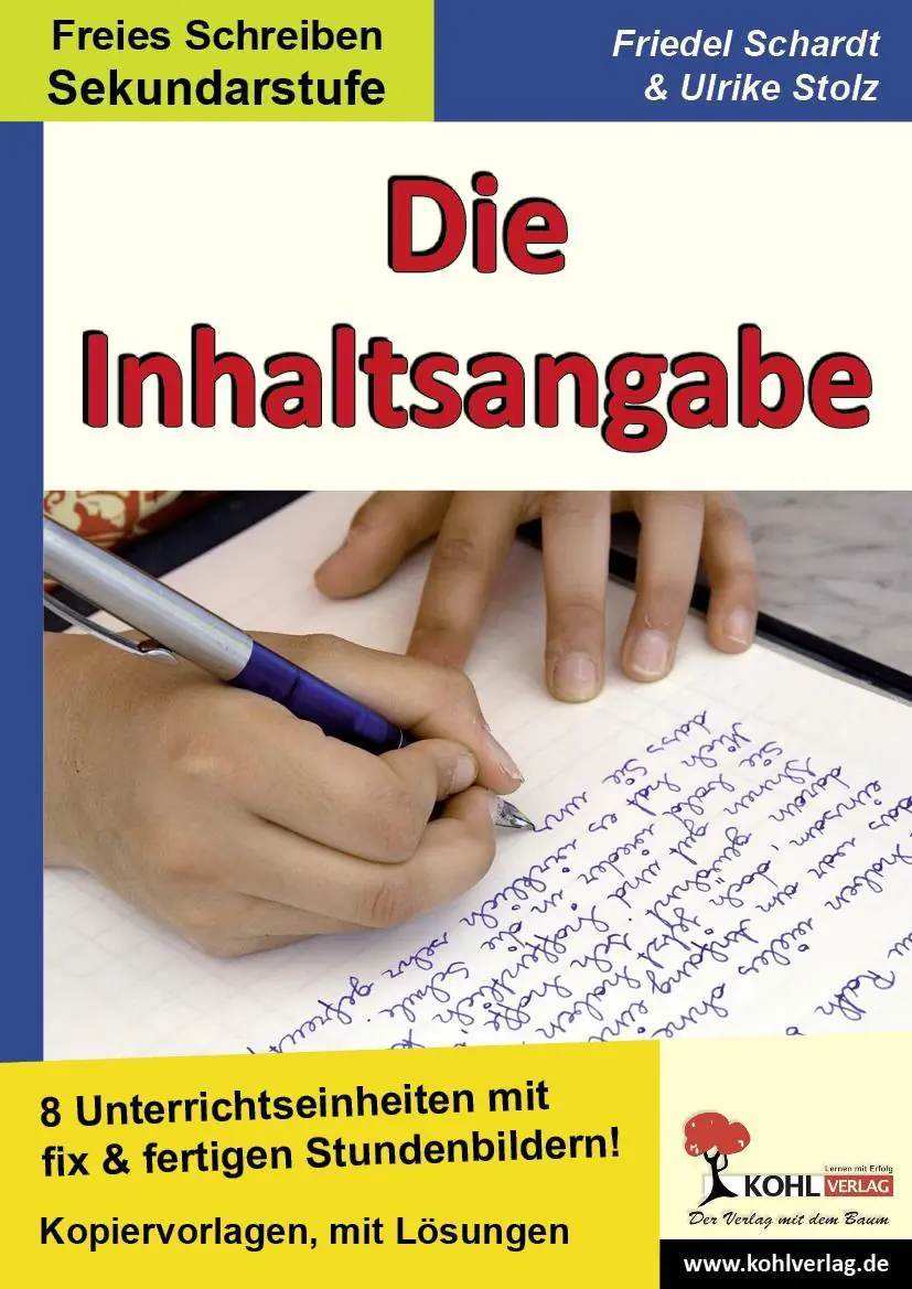 Die Inhaltsangabe aus der Kategorie Deutsch