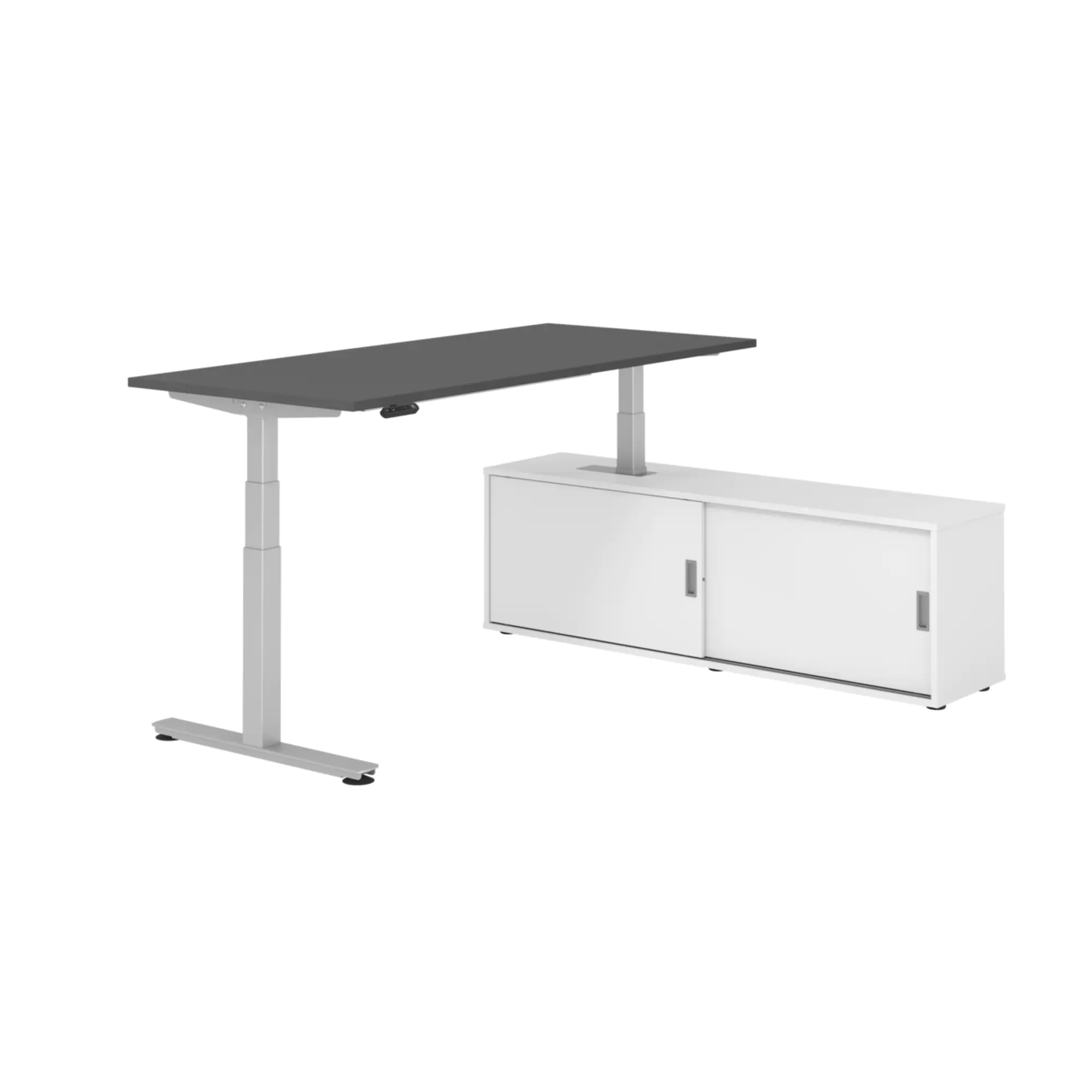 Hammerbacher Sitz-Steh-Kombi 180x80cm gp/si/ws/ws aus der Kategorie Tische
