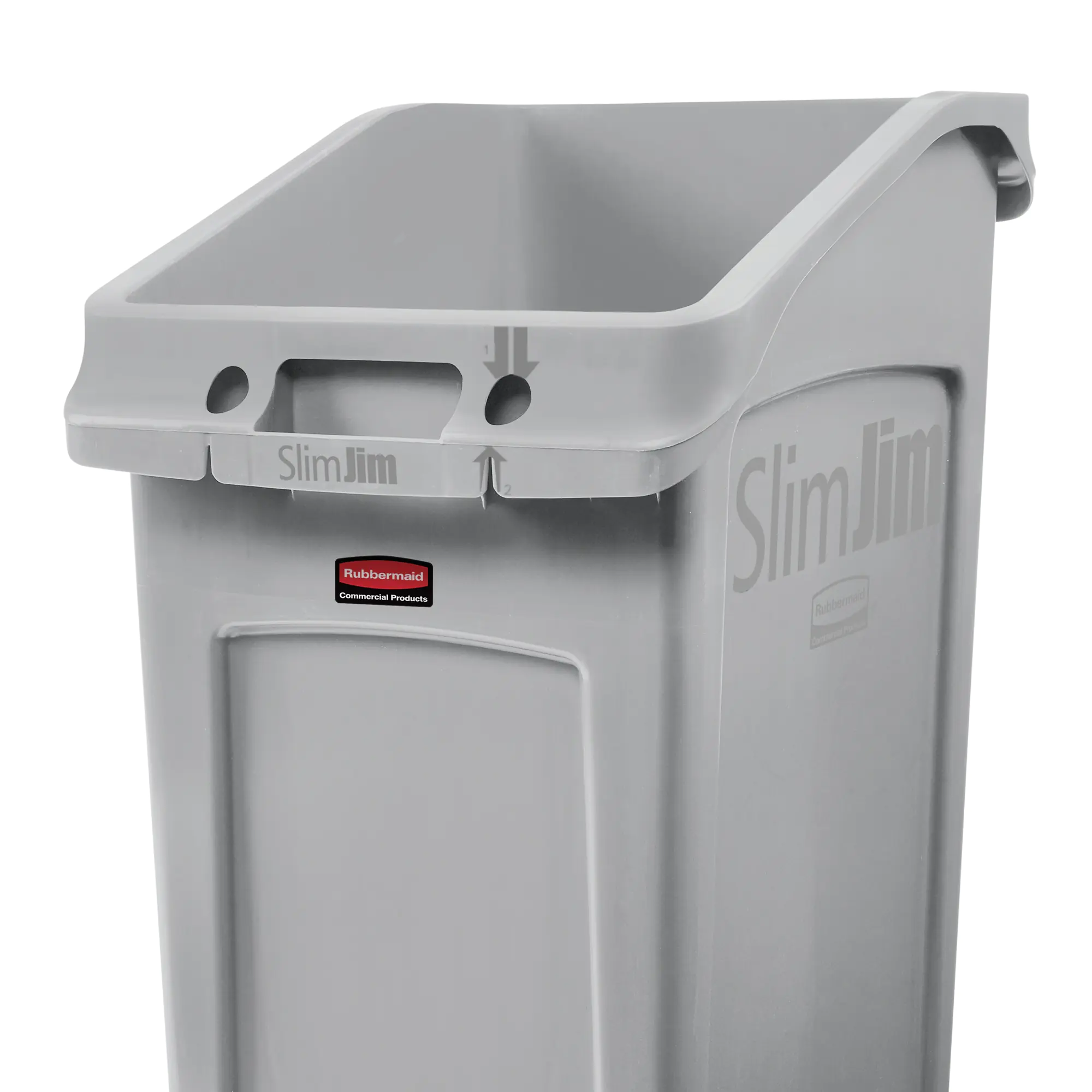Rubbermaid Untertischbehälter Slim Jim 87l grau aus der Kategorie Abfalleimer