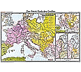 Wandkarte Das Reich Karls des Großen, 200 x 140 cm, aus der Kategorie Mittelalter 500-1500