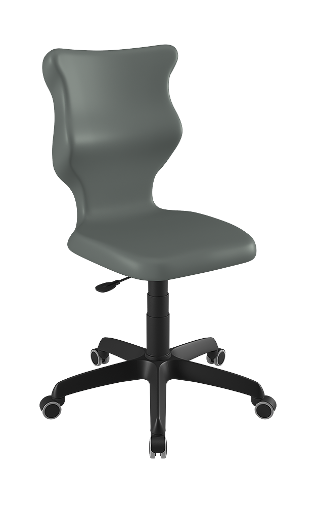 Drehstuhl mit hoher Rückenlehne, höhenverstellbar mit Gasfeder, ergonomische Kunststoffschale aus der Kategorie Bürodrehstühle