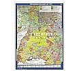 Wandkarte Geschichte Südwestdeutschlands um 1789, 130 x 192 cm, aus der Kategorie Wandkarten Geschichte