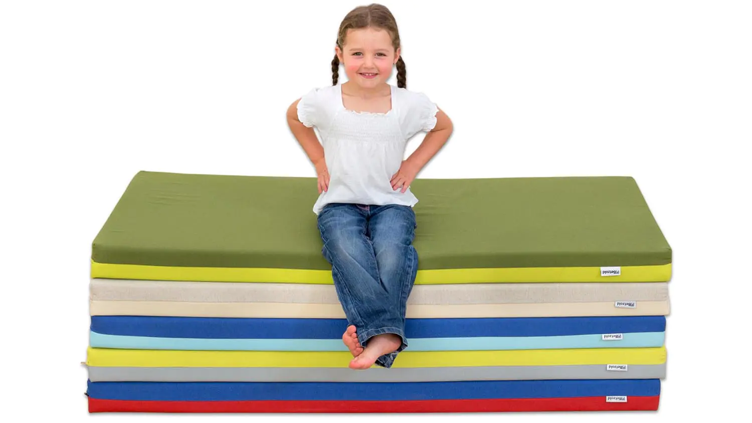 Liegepolster 115 x 60 x 6 cm, Farbe hellbeige/beige aus der Kategorie Spielpodeste