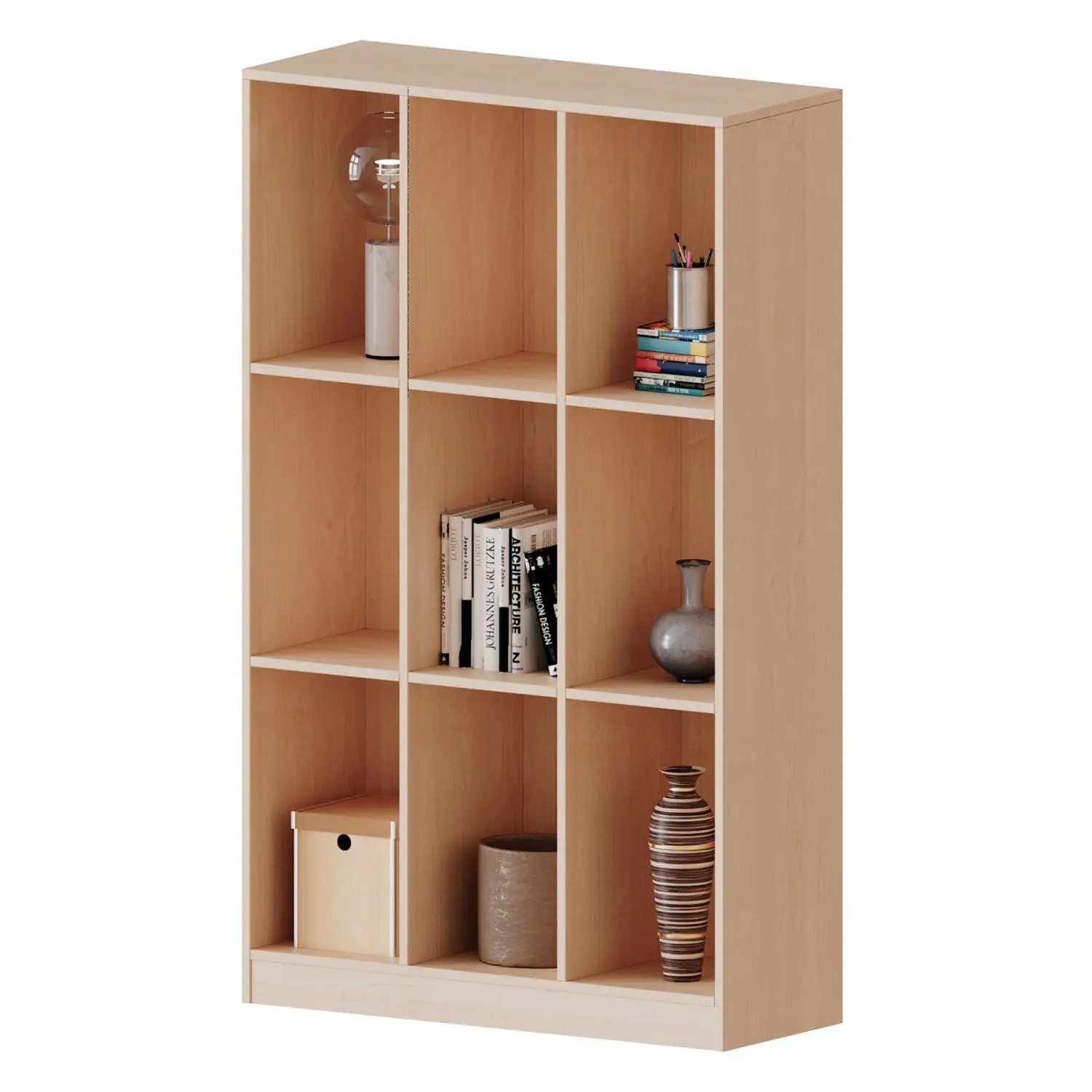 Taschenregal, 4,5 OH, 9 hohe Fächer, B/H/T 104,5x172x50cm aus der Kategorie Schulranzenregale