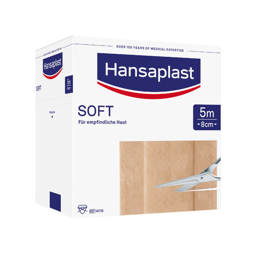 Hansaplast SOFT 5 m x 8 cm aus der Kategorie Erste Hilfe