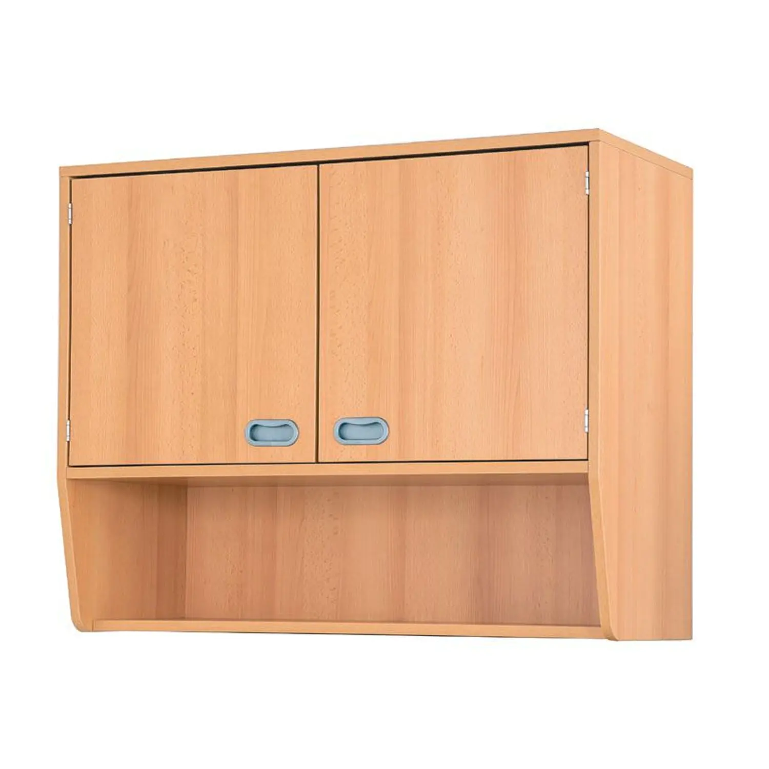 Hängeschrank zur Aufbewahrung, 2 Türen, Mittelwand, 2 Einlegeböden aus der Kategorie Garderobenregale
