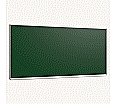 Wandtafel Stahlemaille grün, 250x120 cm, mit durchgehender Ablage,