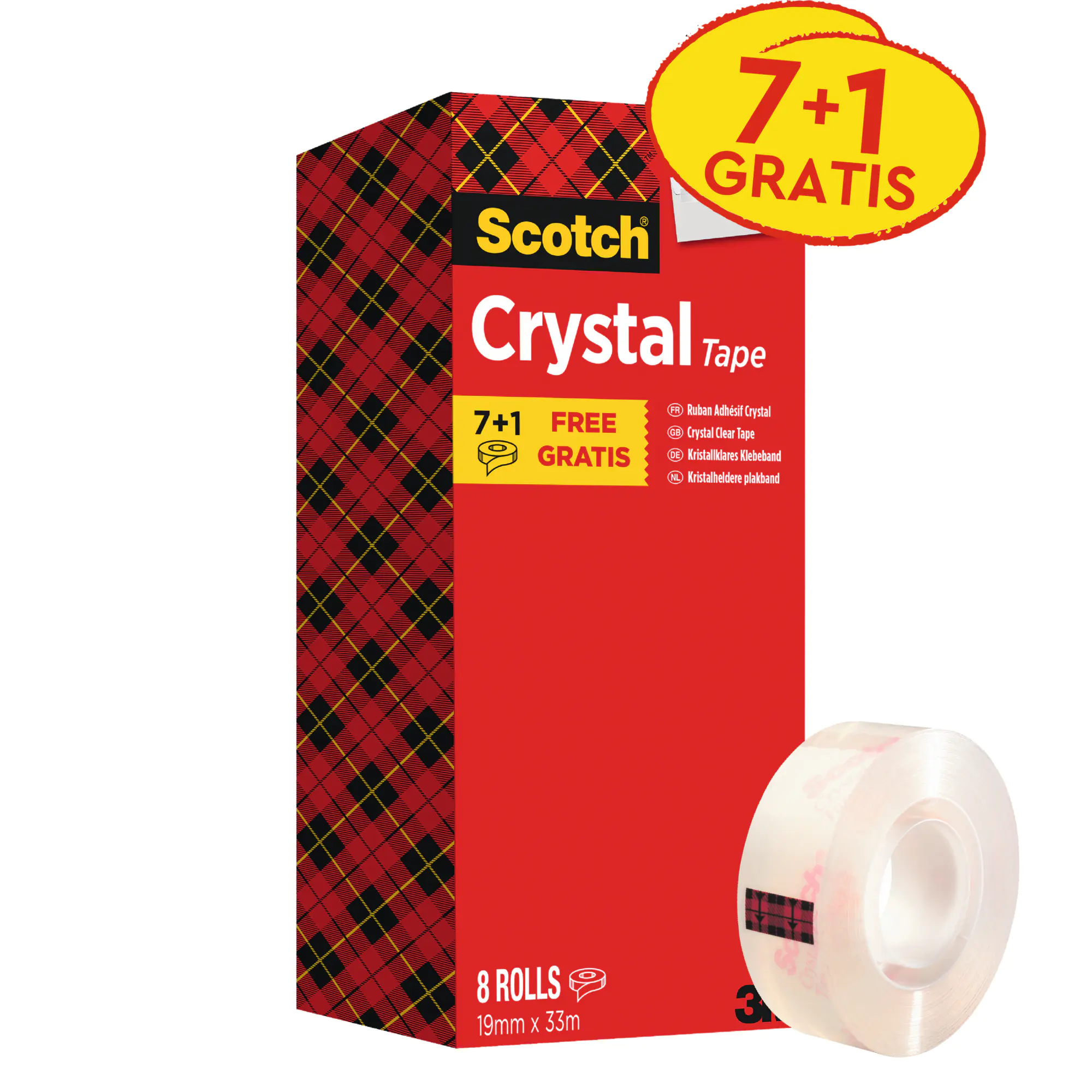 Scotch Klebeband Crystal Promotion 19mmx33m 8St. aus der Kategorie Kleber & Befestigung