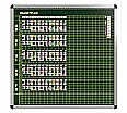 Klassen-Plantafel,  8 Stunden Mo-Fr, für 25 Klassen, 103x117 cm,