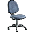 Bürodrehstuhl ohne Armlehnen, höhenverstellbar 42-55 cm, aus der Kategorie Büro-Drehstühle