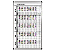 Klassen-Plantafel, 12 Stunden Mo-Fr, für 15 Klassen, 123x77 cm,