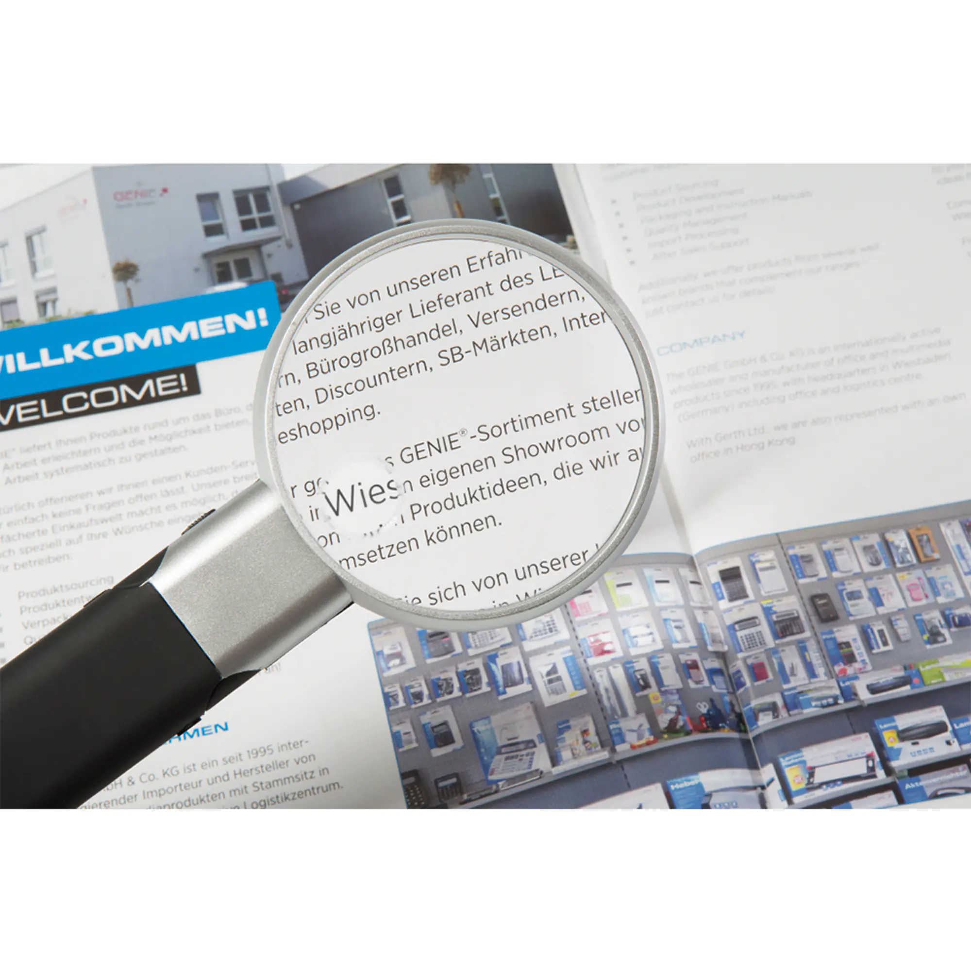 Genie Leselupe ML 95 90mm LED sw/si aus der Kategorie Haushaltsbedarf