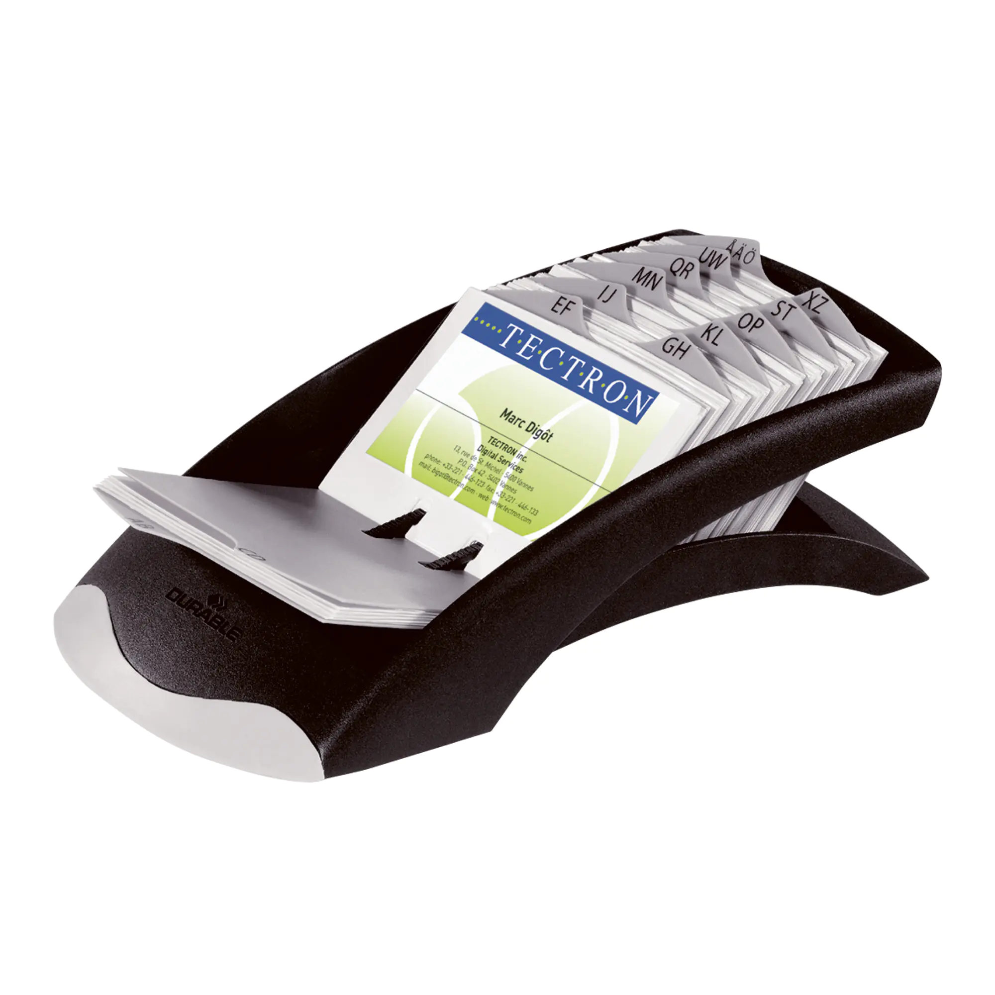Durable Visitenkartenständer VISIFIX desk schwarz aus der Kategorie Schreibtischzubehör