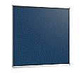 Wandtafel Stahlemaille blau, 120x120 cm, mit durchgehender Ablage, aus der Kategorie Wandtafeln Blau