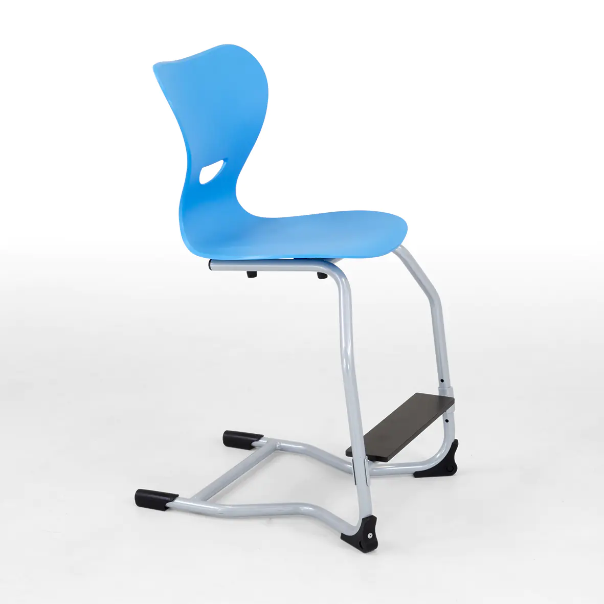 Fußrastenstuhl mit verstellbarer Fußraste DIN 4-7 (zwischen 38 und 51 cm), Sitzhöhe 51 cm fest aus der Kategorie Kunststoffstühle