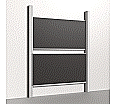 Pylonentafel, 200x100 cm, 2-flächig, höhenverstellbar aus der Kategorie Pylonn-Tafeln zweiflächig